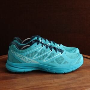 Salomon Sneakers Womens Size 8 Blue Sonic Pro 2 Athletic Trail Running Low Shoes